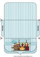 Blue Gingerbread Fireplace Christmas Money/voucher Wallet 3