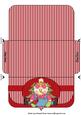 Red Cure Christmas Snowman Money/voucher Wallet 2