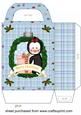 Christmas Wreath Penguin Gift Bag 2