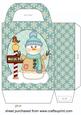 Blue Snowman Gift Bag 1