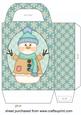 Blue Snowman Gift Bag 2