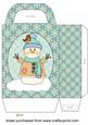 Blue Snowman Gift Bag 3