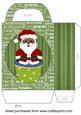 Green Christmas Cupcake Gift Bag 2