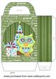 Green Christmas Owl Gift Bag 2