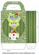 Green Christmas Owl Gift Bag 3