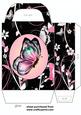 Black and Pink Butterfly Gift Bag