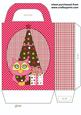 Pink Owl Christmas Gift Bag 1