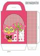 Pink Christmas Owl Gift Bag 3