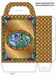 Floral Humming Bird Stained Glass Effect Gift Bag 2