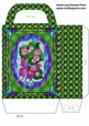 Green Floral Butterfly Stained Glass Gift Bag 1