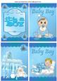4 New Baby Boy Toppers