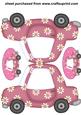 Funky Pink Daisy Car Card