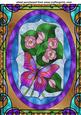 Stained Glass Floral Butterfly Topper 3