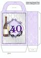 Age 40 Champagne and Shoes Gift Bag