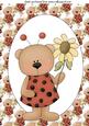 Cute Floral Ladybird Topper 1