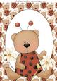 Cute Floral Ladybird Topper 2
