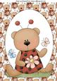 Cute Floral Ladybird Topper 3