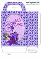 Purple Floral Butterfly Mom Gift Bag