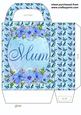 Blue Floral Butterfly Mum Gift Bag