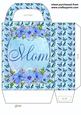 Blue Floral Butterfly Mom Gift Bag