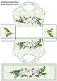 Green Lilies Gift Bag and Topper/bookmark Sheet
