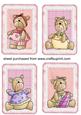 4 Pink Baby Bear Toppers 2