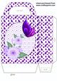 Purple Butterfly Floral Gift Bag