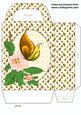 Yellow Butterfly Floral Gift Bag 1