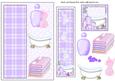 Purple Pamper Me Bookmark Card Front