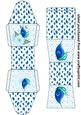 Blue Butterfly Floral Gift Box