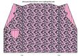 Grey and Pink Hearts Jscket Card Blank