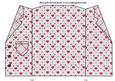 Red and Grey Hearts Jacket Card Blank