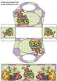 Chocolate Easter Bunny Gift Basket with Topper/bookmark 2