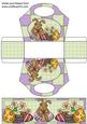 Chocolate Easter Bunny Basket with Topper/bookmark 3
