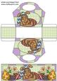 Chocolate Easter Bunny Basket with Topper/bookmark 4