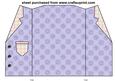 Lilac Ditsy Floral Jacket Card Blank