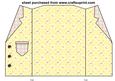 Yellow Ditsy Floral Jacket Card Blank