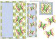 Rainbow Floral Butterfly Bookmark Card Front