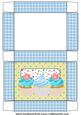 Blue Cupcake Themed Gift Box