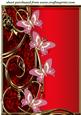 Red Floral Butterfly Topper