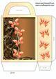 Orange Floral Butterfly Gift Bag 2