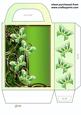 Green Floral Butterfly Gift Bag