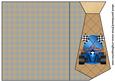 Blue F1 Flames Car Tie Card 1