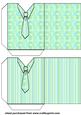 2 Blue and Green Shirt and Tie Seed Packets