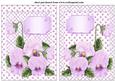 2 Lilac Pansy Card Fronts 2