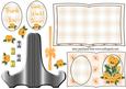Orange Pansy Book Sheet and Stand