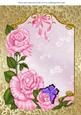 Pink Roses and Butterfly Topper