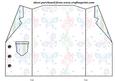 White and Multi Butterfly Jacket Card Blank