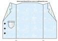 Blue Butterfly Jacket Card Blank
