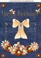 Orange Daisy Happy Birthday Pocket Topper
